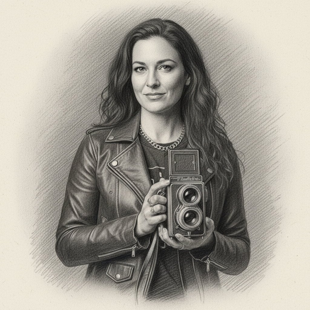 Photo to Sketch AI - Portrait photo converted to pencil sketch example