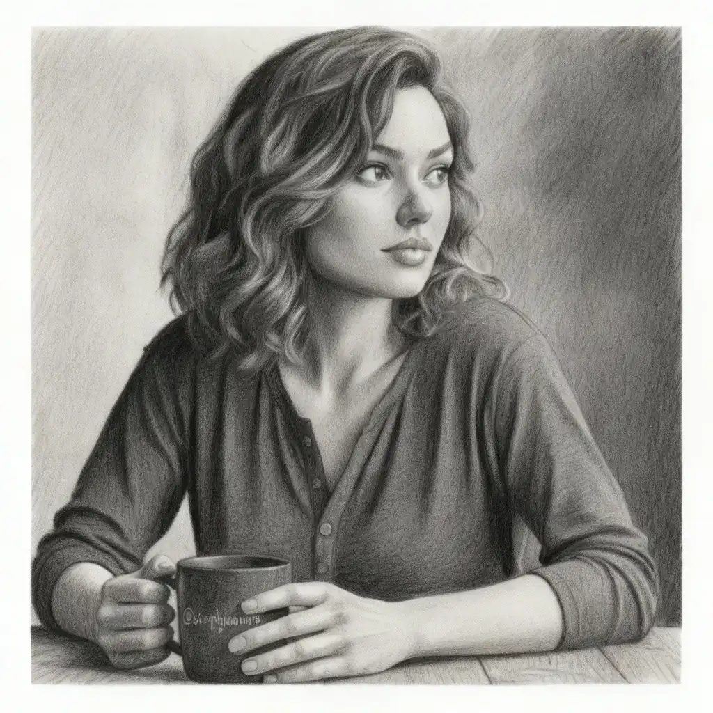 Photo to Sketch - AI-generated pencil sketch after conversion